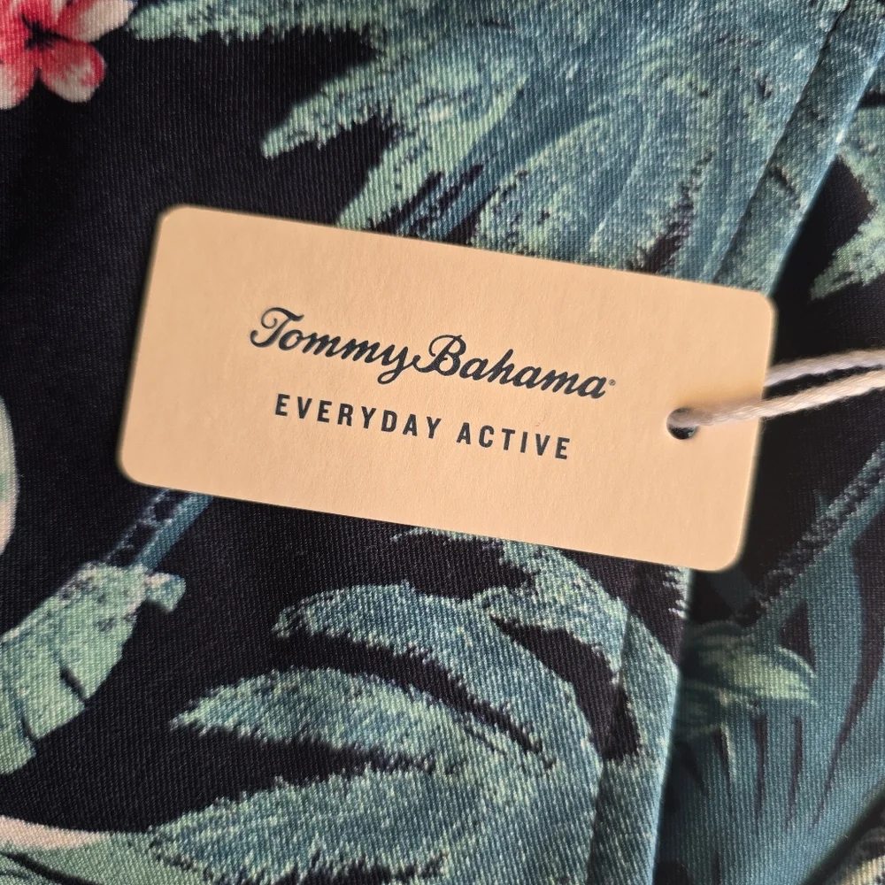 Tommy Bahama Everyday Pants Women's Navy Tropical Floral Active Stretch Size‎ XL - Picture 9 of 13